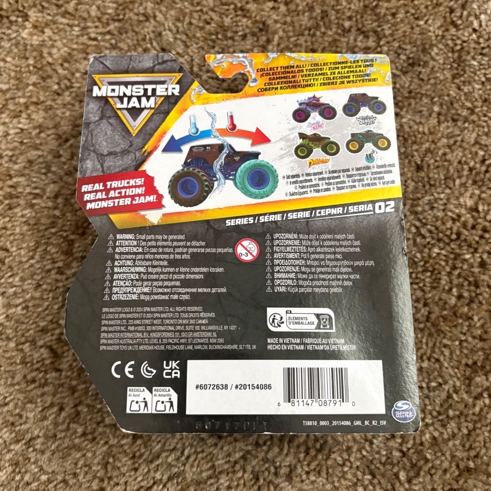 Monster Jam Son-uva Digger Mud Blasters Color Change Diecast Truck BKT - Picture 2 of 2